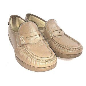 SAS Womens Tan Comfort Loafers Slip On Shoes 04195857 US sz 9 EUC